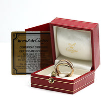 Lade das Bild in den Galerie-Viewer, Les must de Cartier Trinity Tricolour 18KT Gold mit Cartier Box &amp; Pap. in Gr. 53
