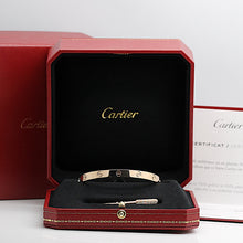 Lade das Bild in den Galerie-Viewer, Cartier Love Armreif Armband Bracelet in Rosegold 750 Größe 18
