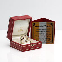 Lade das Bild in den Galerie-Viewer, Les must de Cartier Trinity Tricolour 18KT Gold mit Cartier Box &amp; Pap. in Gr. 53
