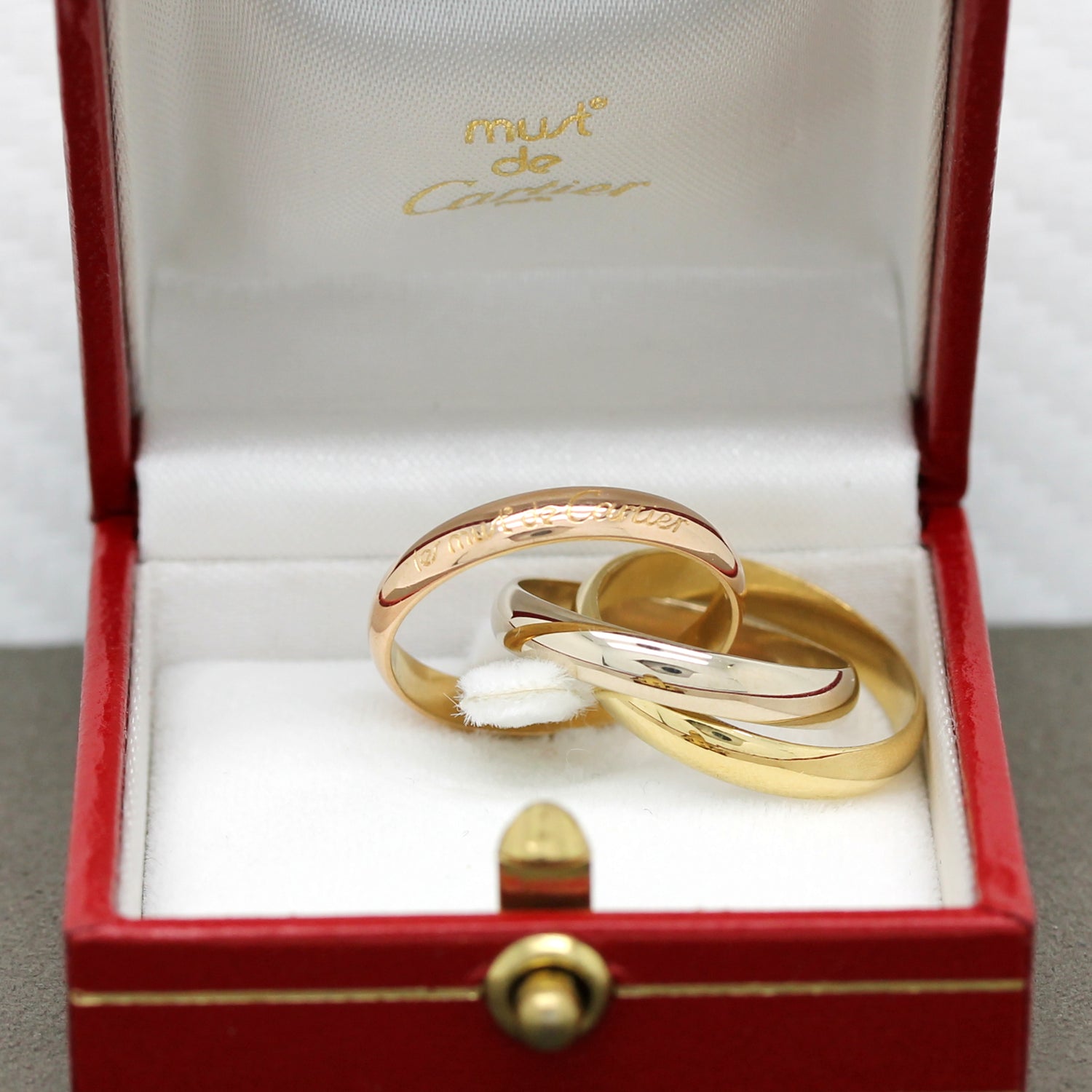 Cartier Trinity Tricolour 18KT Gold mit Cartier Box in Gr. 55