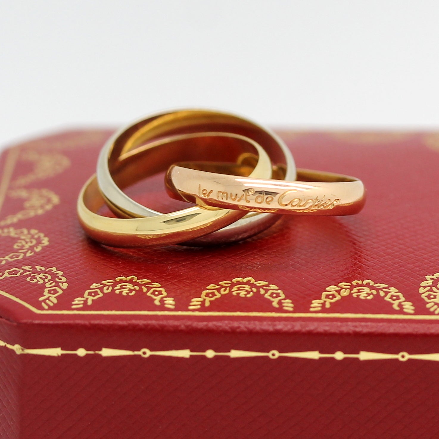 Cartier Trinity Tricolour 18KT Gold mit Cartier Box in Gr. 55