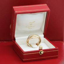 Lade das Bild in den Galerie-Viewer, Les must de Cartier Trinity Tricolour 18KT Gold mit Cartier Box in Gr. 51
