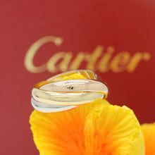 Lade das Bild in den Galerie-Viewer, Cartier Trinity Tricolour 18KT Gold mit Cartier Box in Gr. 55
