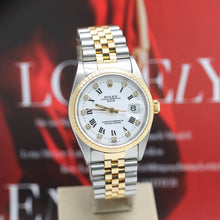 Lade das Bild in den Galerie-Viewer, Rolex Date Stahl/Gold Ref : 15223 mit Rolex Box von 1990
