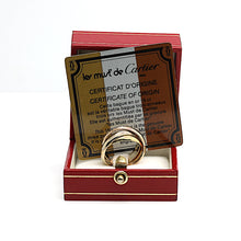 Lade das Bild in den Galerie-Viewer, Les must de Cartier Trinity Tricolour 18KT Gold mit Cartier Box &amp; Pap. in Gr. 53
