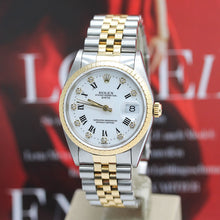 Lade das Bild in den Galerie-Viewer, Rolex Date Stahl/Gold Ref : 15223 mit Rolex Box von 1990
