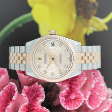 Lade das Bild in den Galerie-Viewer, Rolex Datejust Medium Stahl/Rosegold Ref : 178271 mit Rolex Box &amp; Papiere
